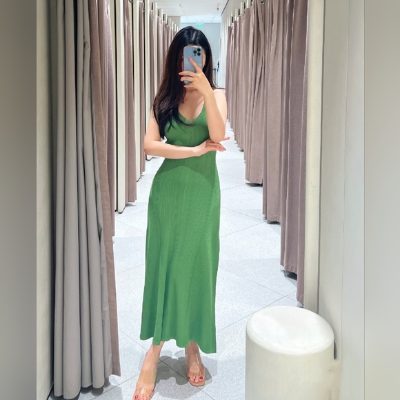 New Zara Knit Midi Dress 3471/033 - Picture 8 of 12